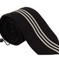 Elegant Black Silk Bow Tie