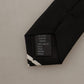 Elegant Black Silk Bow Tie