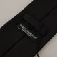 Elegant Black Silk Bow Tie