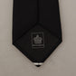 Elegant Black Silk Bow Tie