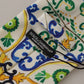 Elegant Multicolor Majolica Silk Tie