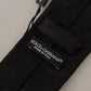 Elegant Black Silk Tie for Men