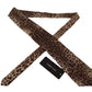 Elegant Leopard Silk Bow Tie