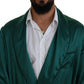 Elegant Silk Robe in Lush Green