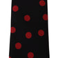 Elegant Silk Tie in Black and Red