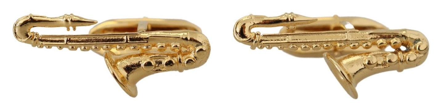 Elegant Gold Plated Brass Cufflinks