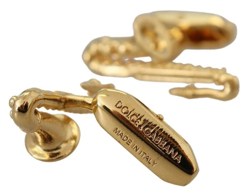 Elegant Gold Plated Brass Cufflinks