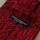 Elegant Red Silk Men's Tie