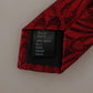 Elegant Red Silk Men's Tie