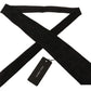 Elegant Black Silk Tie for the Dapper Gentleman