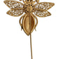 Gold Plated Crystal Bee Brooch