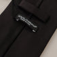 Elegant Black Silk Tie for the Dapper Gentleman