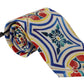 Elegant Silk Majolica Print Tie