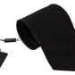 Elegant Black Silk Men's Tie