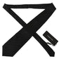 Elegant Black and White Polka Dot Silk Tie