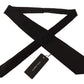 Elegant Silk Black Bow Tie