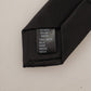 Elegant Silk Black Bow Tie