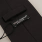 Elegant Silk Black Bow Tie