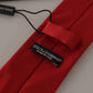 Elegant Red Silk Tie