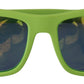 Acid Green Chic Full Rim Sunglasses