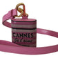 Chic Leather AirPods Case in Pink