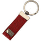 Chic Red Leather Keychain & Charm Accessory