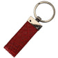 Chic Red Leather Keychain & Charm Accessory