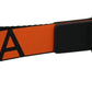 Chic Orange Keychain with Brass Details