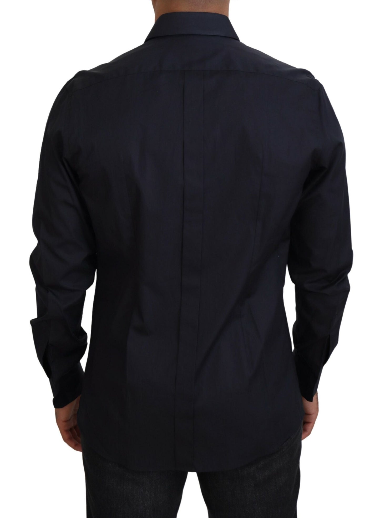 Elegant Azure Slim Fit Designer Shirt