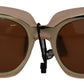Elegant Gold-Toned Gradient Sunglasses