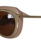 Elegant Gold-Toned Gradient Sunglasses