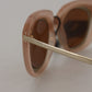 Elegant Gold-Toned Gradient Sunglasses