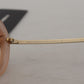 Elegant Gold-Toned Gradient Sunglasses