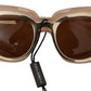 Elegant Gold-Toned Gradient Sunglasses