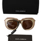 Elegant Gold-Toned Gradient Sunglasses