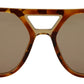Chic Brown Acetate Sunglasses for Women
