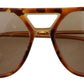 Chic Brown Acetate Sunglasses for Women