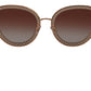 Elegant Lace-Patterned Rose Gold Sunglasses