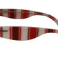 Chic Oversized Striped Sunglasses