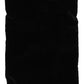 Black Velvet Holder Logo Plaque Women Pouch Bag