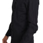 Black Cotton Stetch Dress Formal Shirt