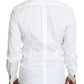 Elegant White Slim Fit Dress Shirt