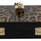 Dolce & Gabbana Brown Leopard Women Shoulder BOX Wood Women's Bag