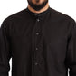 Elegant Black 100% Cotton Men's Shirt