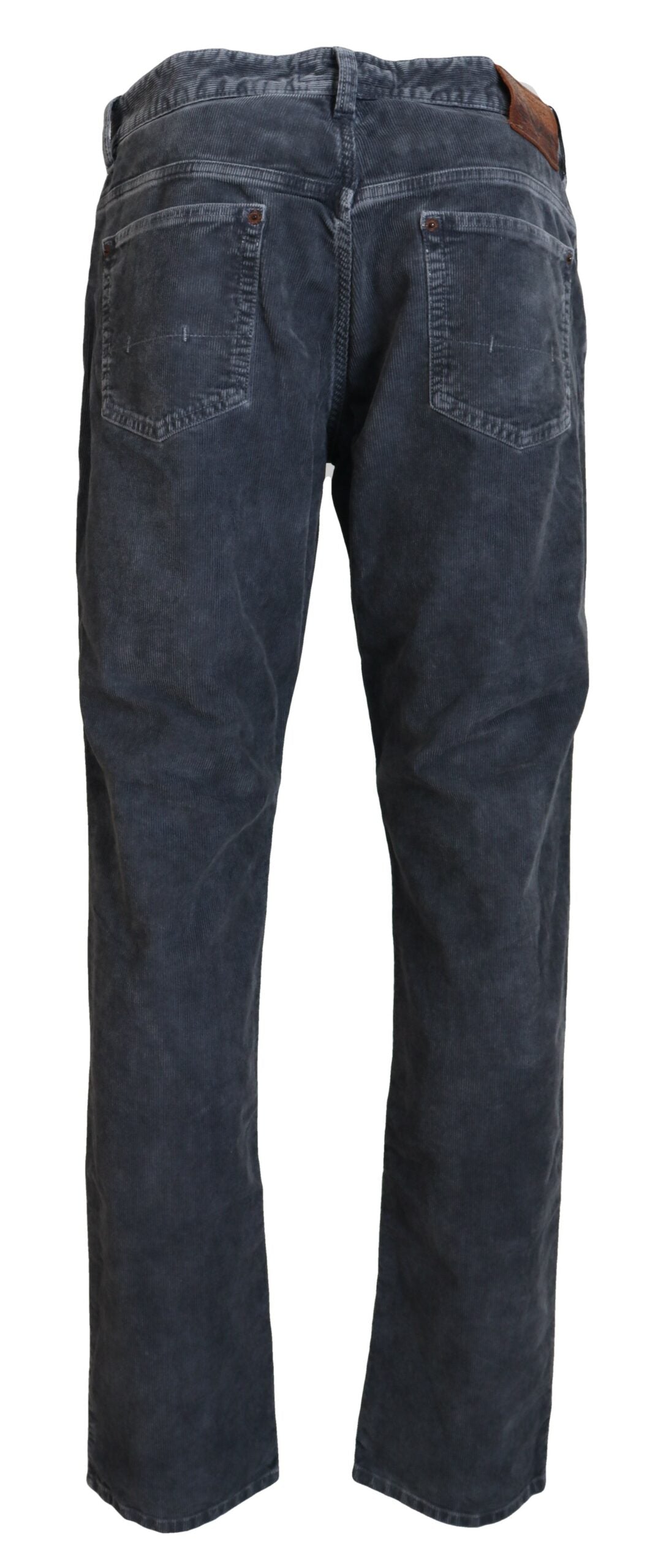 Elegant Gray Corduroy Pants for Men