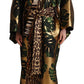 Elegant Multicolor Patchwork Kimono Jacket