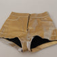 Gold High Waist Hot Pants Shorts