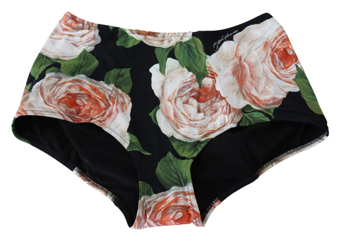 Chic High-Waist Floral Bikini Bottom