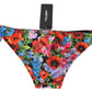 Chic Floral Side Tie Bikini Bottom