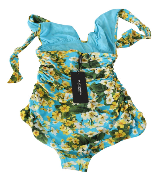 Chic Floral Print One-Piece Swimsuit